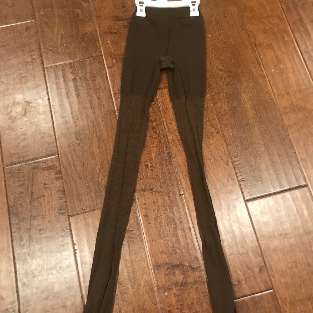 Spanx brown patterned hosiery